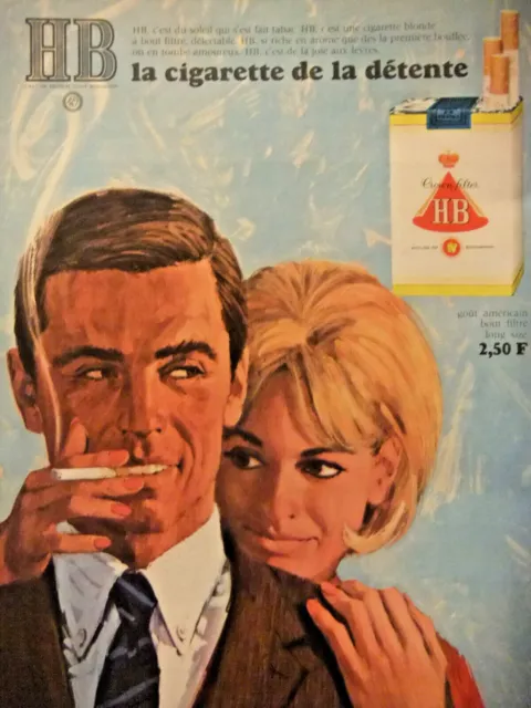 Publicité De Presse 1966 Hb La Cigarette De La Détente - Tabac