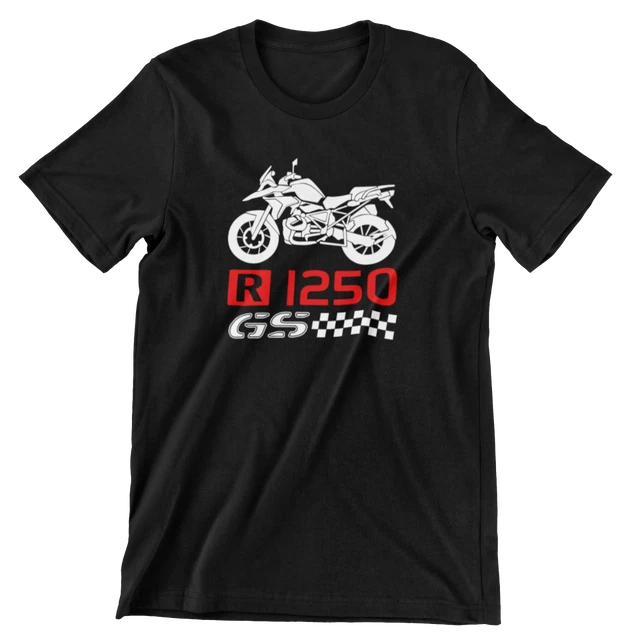T-shirt Moto F J Wear Pour BMW R1250GS Adventure - Noir, Coton/polyester, Fait En Grèce, Neuf Sans étiquettes