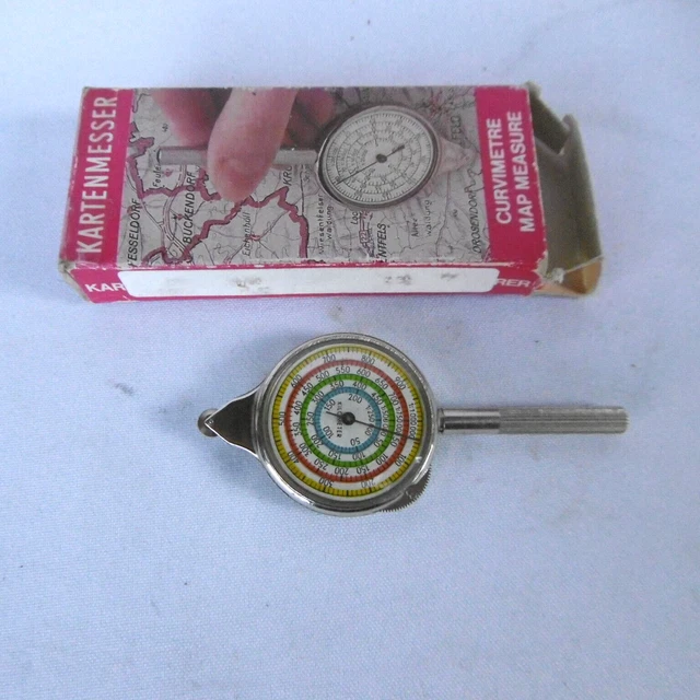 Curvimètre Ancien Avec Boussole Et Loupe - Début 20e Siècle (1900-1950) - Occasion
