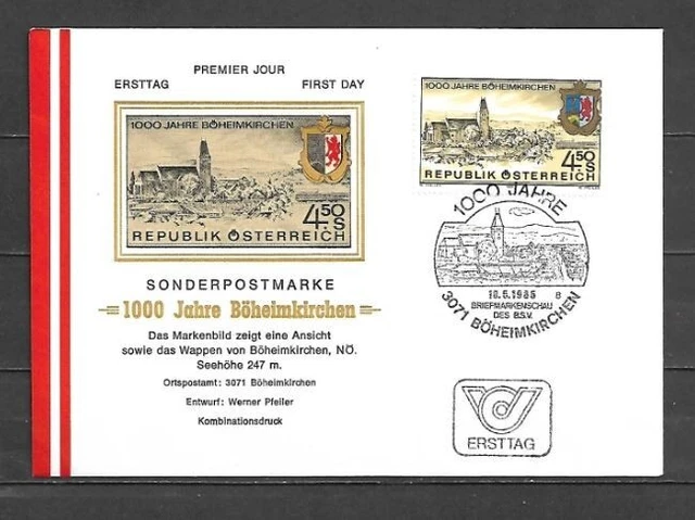 Austria - 1985 - No. 1642 On Fdc Envelope (Unified Catalogue)