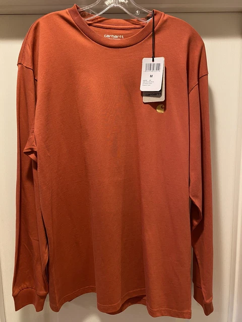 Carhartt - Mens Long Sleeved Chase T-Shirt - Phoenix / Gold - Size M - NWT