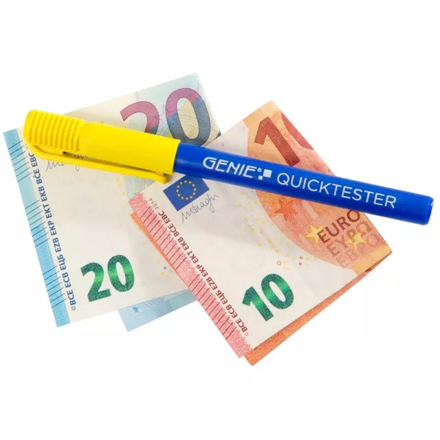 GENIE Geldscheinprüfstift Quicktester Marker Banknoten Geldschein Echtheit