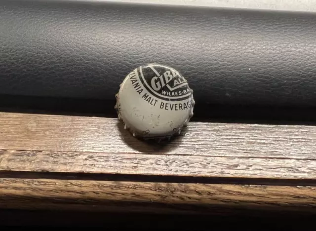 B Rare Gibbons Ale Pa Tax Keystone Cork Beer Bottle Cap Lion Brg Wilkes Barre Pa