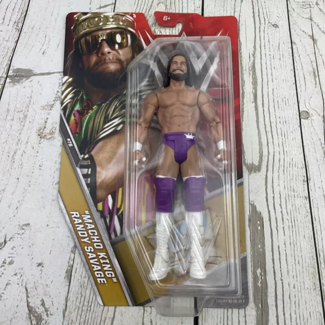 Wwe Macho King Randy Savage Mattel Basic Series 76 Wrestling Figure Flashback