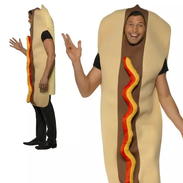 Géant Costume de Hot Dog Nourriture et Boisson Amusant Cerf Déguisement Adulte