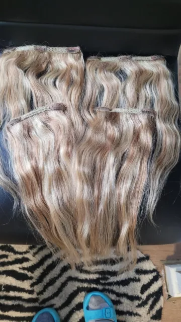 Human Hair 5 Tapes Clip In Very 40cm