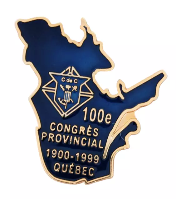 QUEBEC Congres Provincial 1999 Knights Of Columbus Lapel Hat Jacket Pin K of C