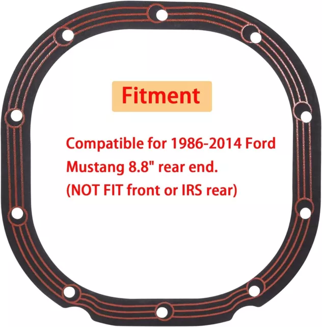 Differential Cover Gasket LLR-F880 For 1986-2014 Ford Mustang 8.8" Rear Axles 3