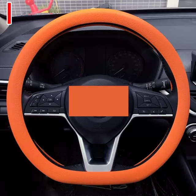 Car Silicone Steering Wheel Cover Snake Pattern Auto Accessory Universal Fit