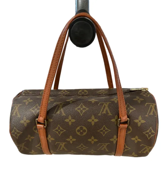 LOUIS VUITTON Red Tan Patent Pre Loved Monogram Small Tote Purse –  ReturnStyle