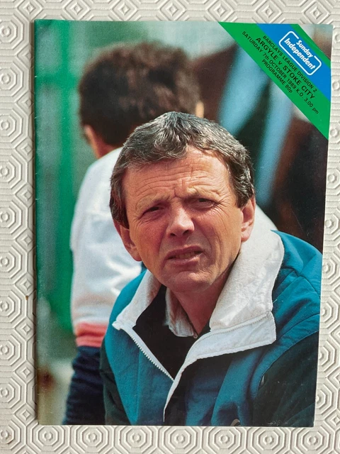 PLYMOUTH ARGYLE V Stoke City Division two season 1989-1990 £1.95