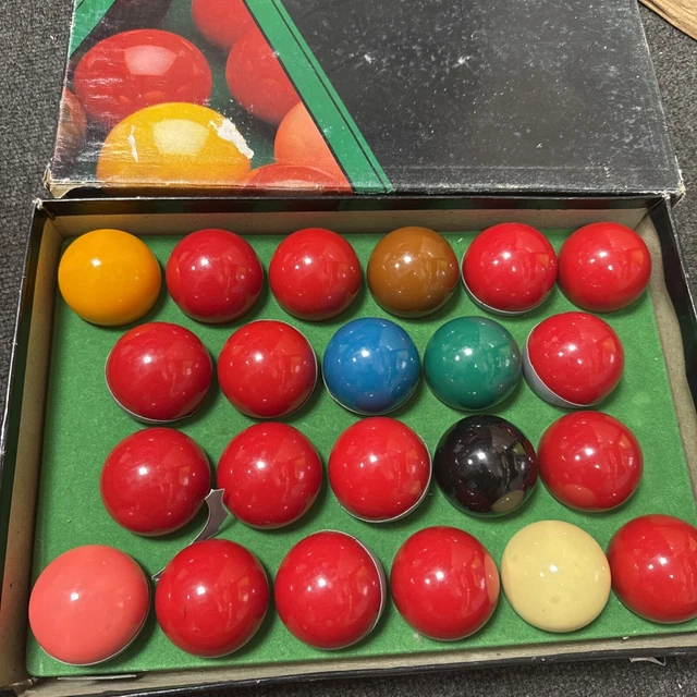 SUPER CRYSTALATE SNOOKER Balls Full Set £21.48 - PicClick UK