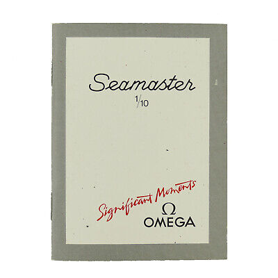 Omega Significant Moments Speedmaster 1/10 Caliber 1675-03016752/10/0291 Booklet