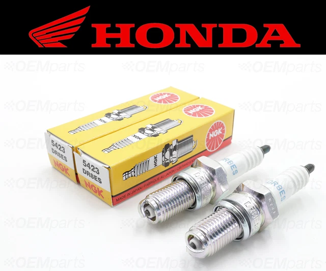 Lot De 2 Bougies D'Allumage Pour Honda GX35 - Remplace NGK-CMR5H - Filetage M10x1 Mm, Écart 0,6 Mm