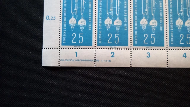 DDR 1959 kpl. Bogen Mi 714 Postfrisch siehe Fotos (A 8258) 6