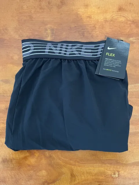 NEW Nike Pro Flex Essential Women's 2-in-1 Training Shorts DB4484-013 XXL 2xl