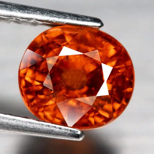 Aaa - Natural Spessartine - Spessartite Garnet Ct 1.76 Oval Cut Origin Namibia