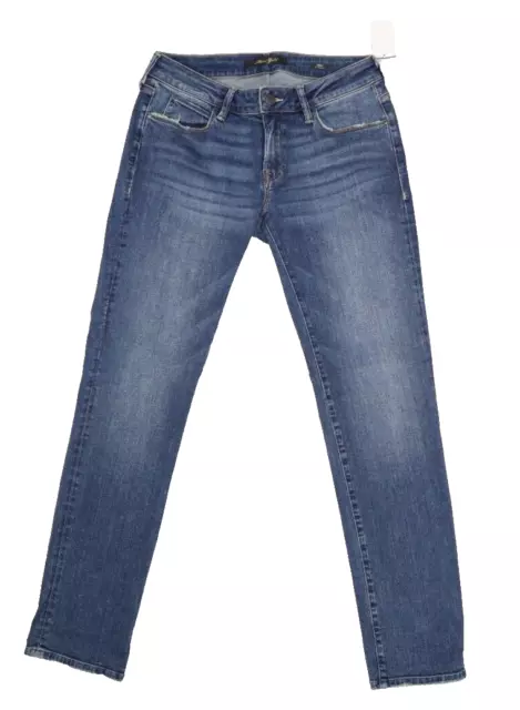 Mavi Emma Slim Boyfriend Low Rise Denim Blue Jeans Stretch Mid Wash Womens 27