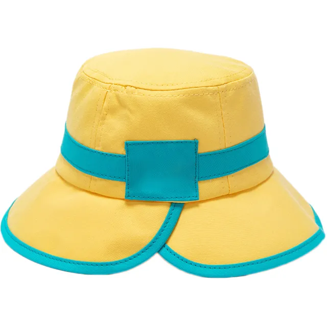 Cappello da sole colore solido protezione solare bambino panama cappello morbido
