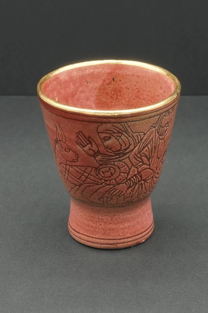 POTERIE D ACCOLAY PETIT VASE EN CERAMIQUE vintage 50