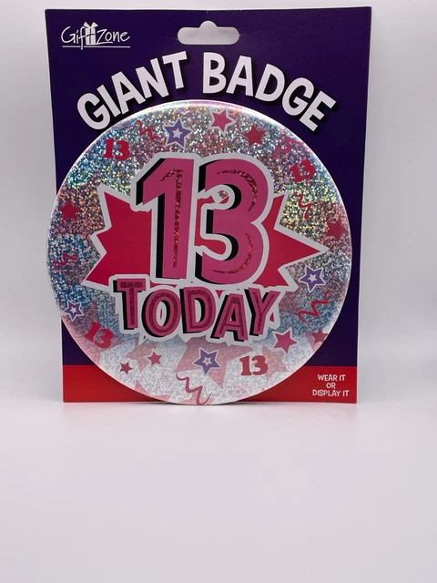 Insignia gigante de cumpleaños 13