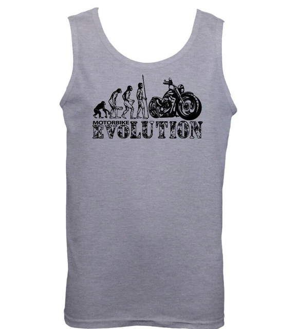 Moto Evolution Divertente da Uomo Biker Gilet Motocicletta Moto