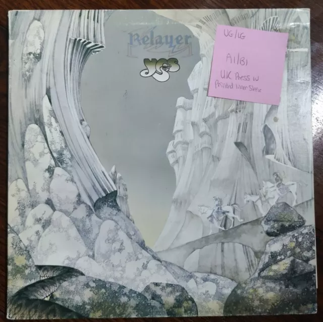 Yes Relayer Vinyl Record VG/VG K50096 1974 1st Press