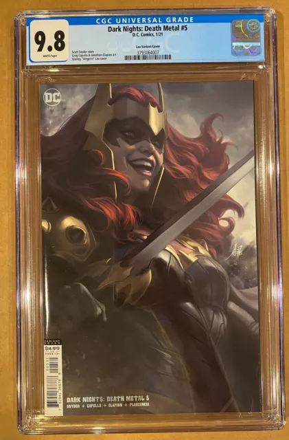 Dark Knights: Death Metal # 5 Cgc 9.8 Artgerm Variant. (2021)