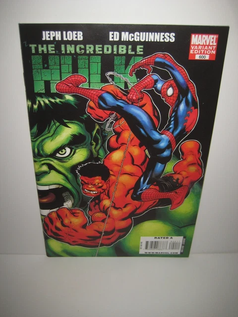 The Incredible Hulk #600 Ed McGuinness Variant Marvel Comics 2009 Loeb Red HULK