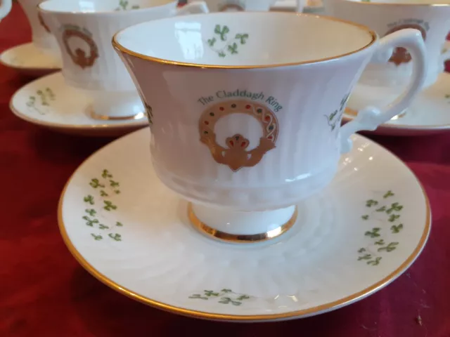Royal Tara China Tea Set 'The Gladdagh Ring' 21 Pieces Hand Made In Galway 2