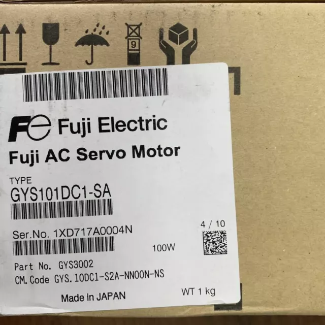 One Fuji GYS101DC1-SA GYS101DC1SA Servo Motor New In Box Expedited Shipping