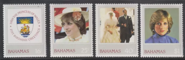 Bahamas Sc. 510 - 513 Princess Diana Issue CD333 1982 MNH