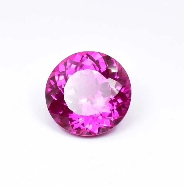 Pietra Rosa PIETRA PREZIOSA SFUSA certificata di rubino rosa Mogok impeccabile di ...