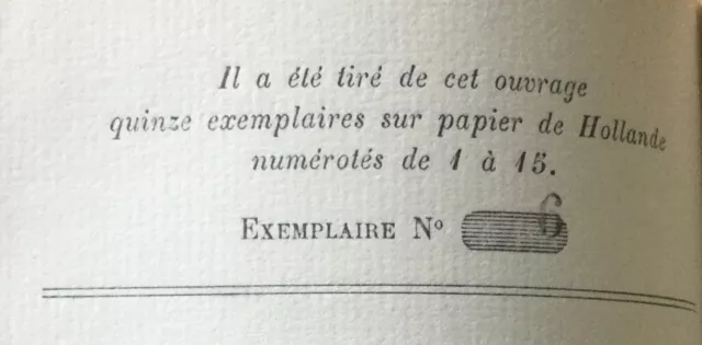 F. Vandérem : "Le Miroir Des Lettres T. 5" Eo 1/15 Hollande Seul Grand Papier Be 2