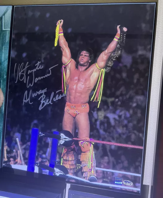 The Ultimate Warrior Autographed Photo 16x20 Authenticated WWE/WWF