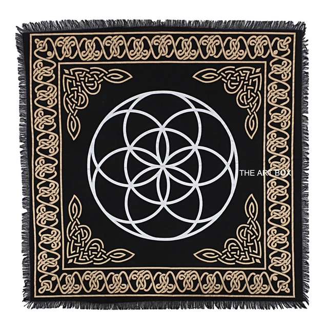 Tranding Protection Altar Cloth, Tarot Cloth, Protection Spell, Hemp Atar cloth