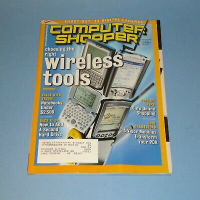 Vintage Computer Shopper Magazine 2001 IBM NOKIA DELL GATEWAY INTEL AMD GUI HDD