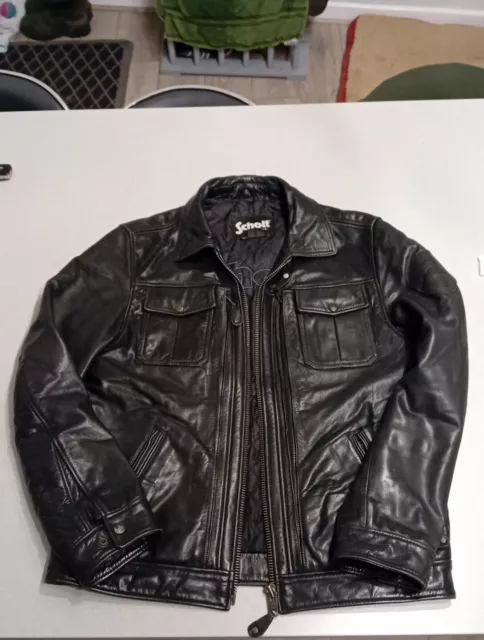 Schott leather Biker Jacket, large