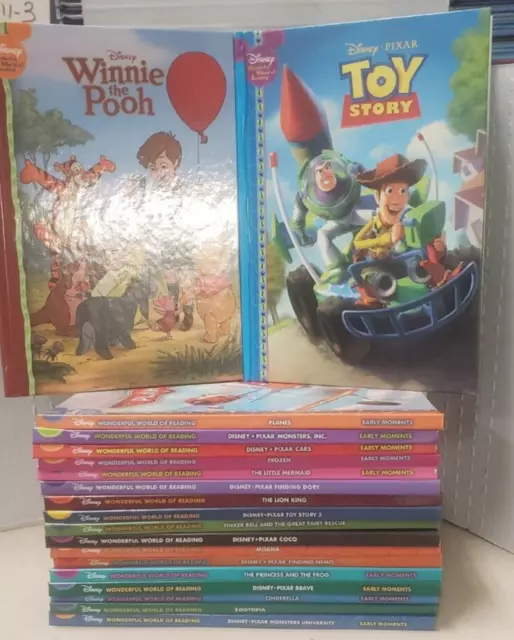 Disney Wonderful World Of Reading- 19 Book Set - Early Moments - Brand New