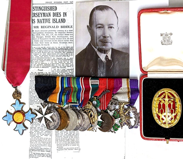 WW1/WW2 BRITISH ARMY CBE medal group Lieutenant Colonel Sir Reginald ...