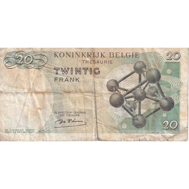 [#149817] Belgium, 20 Francs, 1964, 1964-06-15, KM:138, VF(20-25) 2