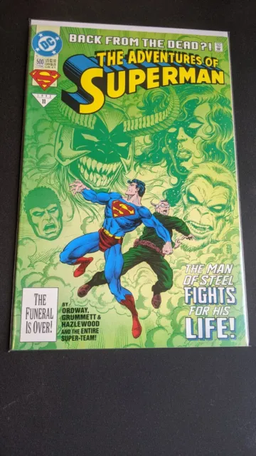 The Adventures Of Superman #500 June 1993 DC Comics Back From the Dead