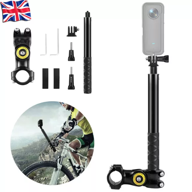 Motorcycle Bike Selfie Stick Handlebar Mount Camera Bracket For GoPro Durable