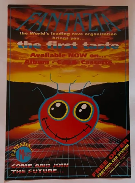 Your Choice Of Old Skool 90's Rave Flyer On Metal 20cm X 15cm 0.05