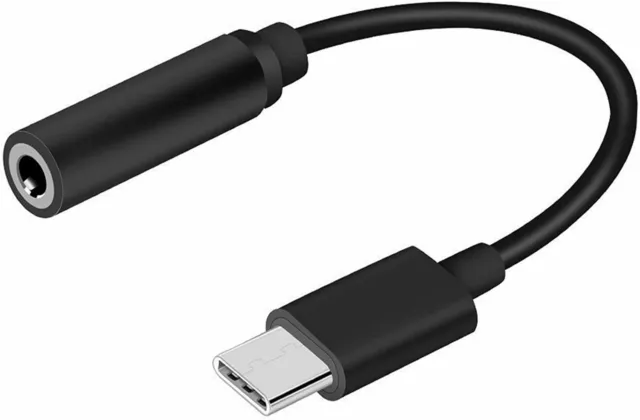 USB Type C TO 3.5mm Female Headphone Jack Adapter AUX Stereo Speaker Audio Cable