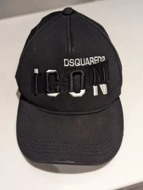 Dsquared2  Baseball Cap - Black Icon Designer - D Squared 2 - Ds2