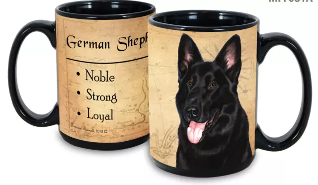 Black German Shepherd Faithful Friends Mug
