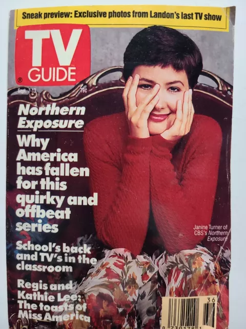 TV Guide Sept 7, 1991  Northern Exposure: Janine Turner, Regis and Kathie Lee