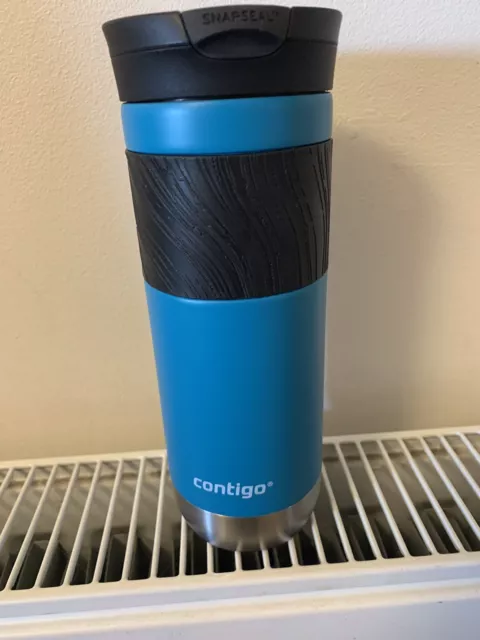 Contigo - Byron Travel Mug, Stainless Steel Vacuum Flask, Teal  Blue, 590ml
