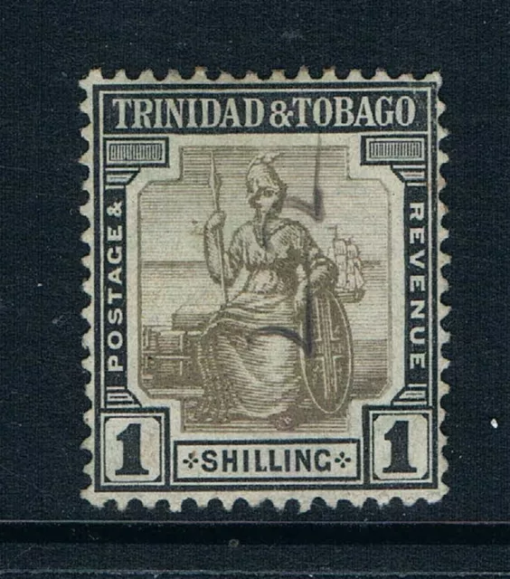 Trinidad & Tobago 1913 - 1sh Britannia - SC 9 [SG 154b] USED E4